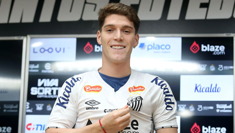 Benjamín Rollheiser se presentó en el Santos de Brasil: ¿cuándo podría debutar?