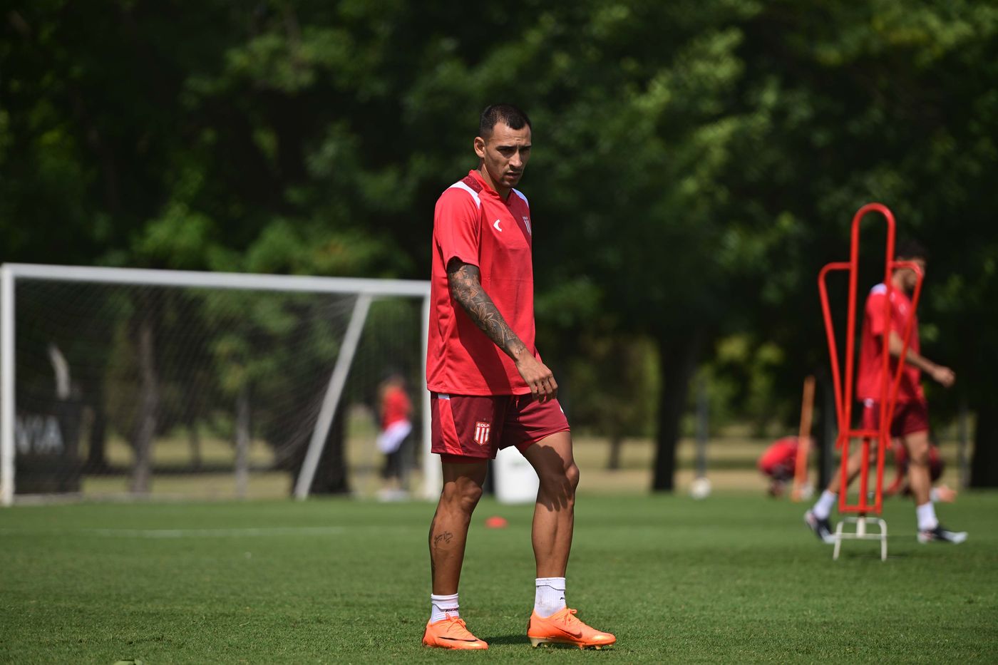 Estudiantes pretemporada entrenamiento Meza