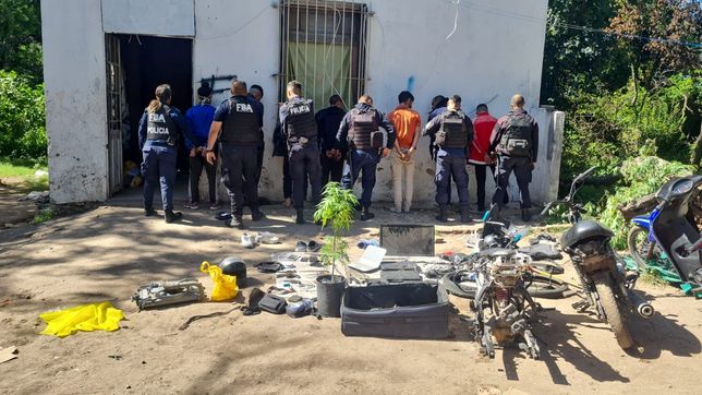desbaratan una banda de motochorros investigada por cometer multiples robos en la plata
