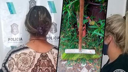 Atacó a su nieto de 9 años con una escoba, le causó heridas en la cabeza y terminó presa