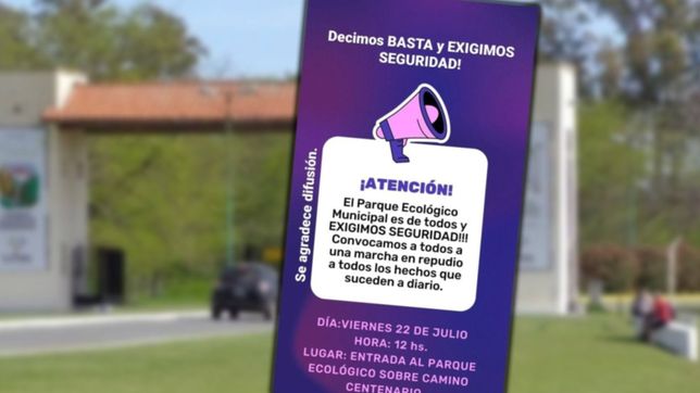vecinos marcharan hasta la entrada del parque ecologico para exigir seguridad