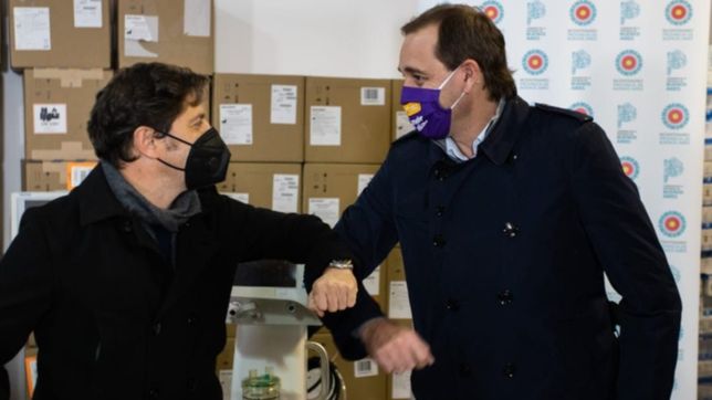kicillof entrego 30 respiradores a garro para enfrentar la pandemia en la plata