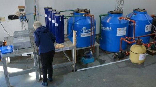 destacan la planta de remocion de arsenico en el agua construida por la unlp