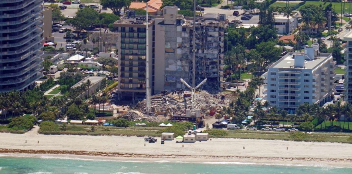 derrumbe en miami
