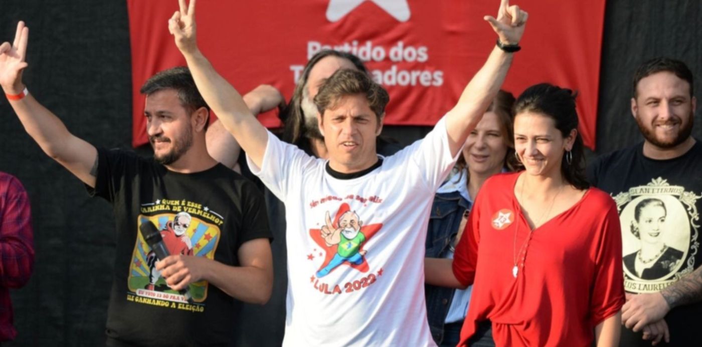 Kicillof en el acto Lula Presidente