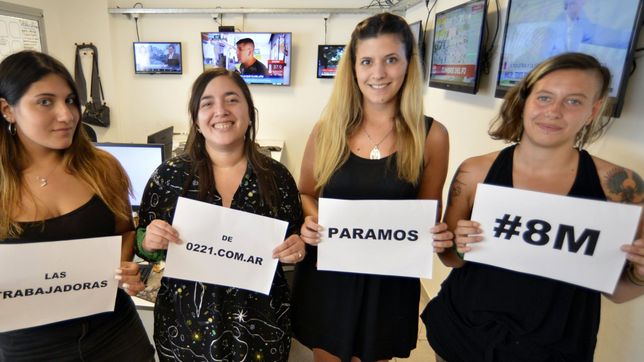 las trabajadoras de 0221 adherimos al paro feminista