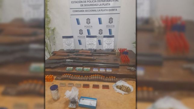 cayo con un arsenal una peligrosa banda que amenazaba a la gente en las calles de la plata