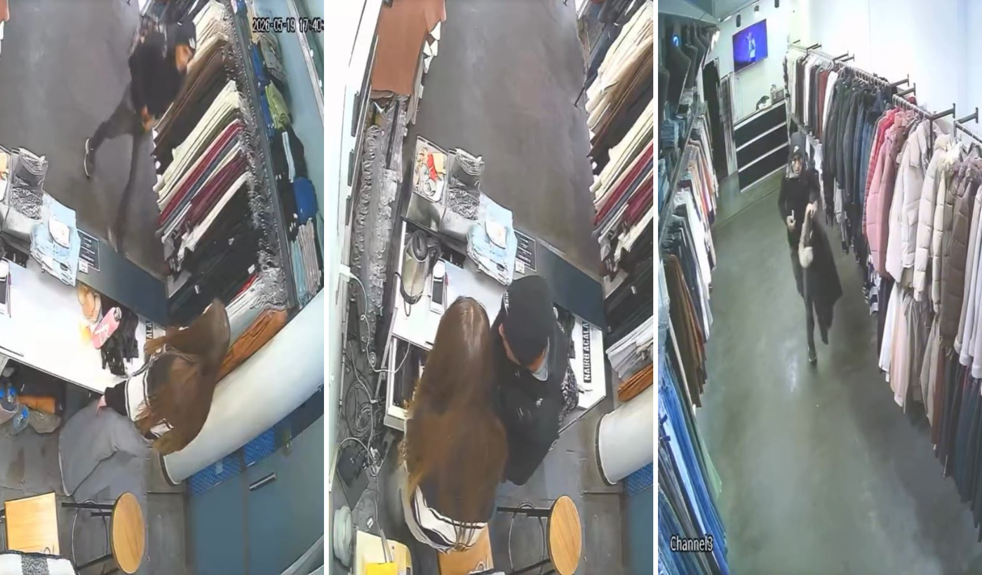 Robo en el local de ropa