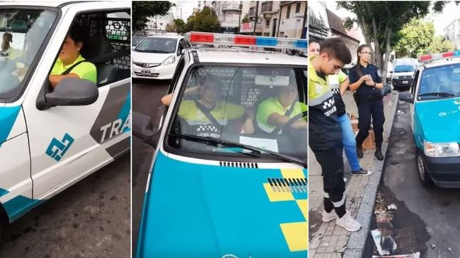 vecino hizo justicia por mano propia y escracho a inspectores de transito sin la vtv