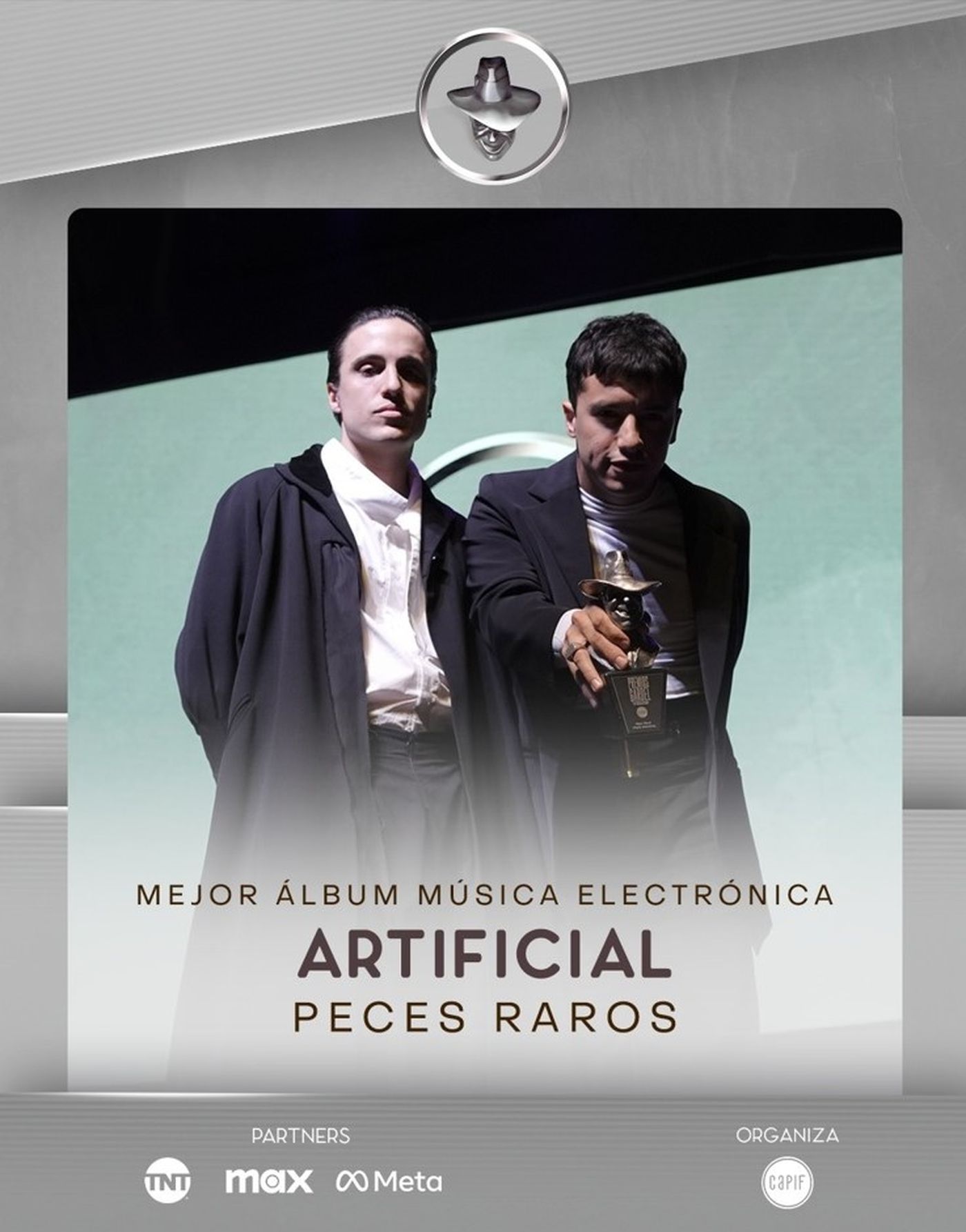 Peces Raros gan&oacute; el Premio Gardel a Mejor &aacute;lbum de m&uacute;sica electr&oacute;nica con su &uacute;ltimo disco Artificial