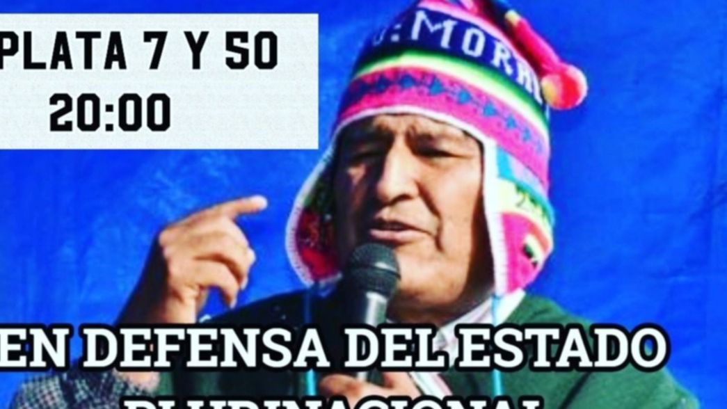 Contra el golpe de Estado en Bolivia: llaman a concentrar en 7 y 50 este domingo