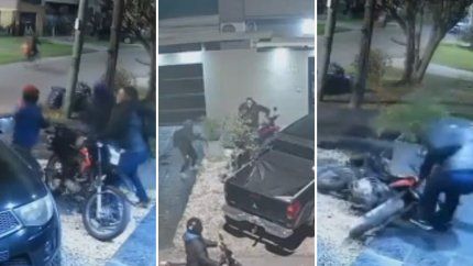 Cuatro ladrones intentaron robarle la moto en La Plata y lo evitó a las piñas