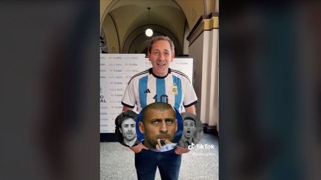 garro saco su faceta de tiktoker y respondio un divertido cuestionario mundialista