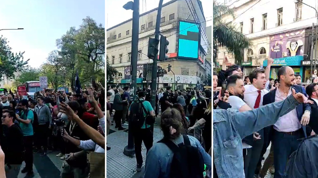 escrache, golpes e insultos entre estudiantes y docentes de la unlp y dirigentes y militantes libertarios