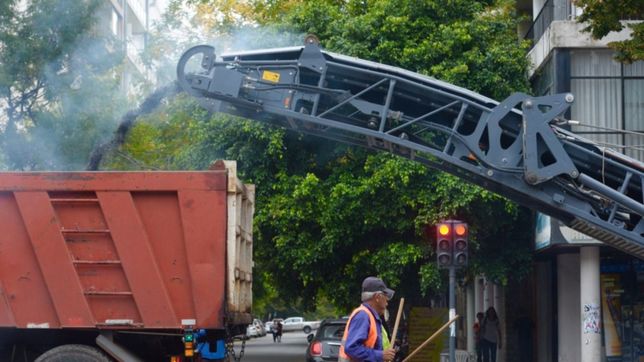 siguen los cortes por obras en la zona de plaza san martin