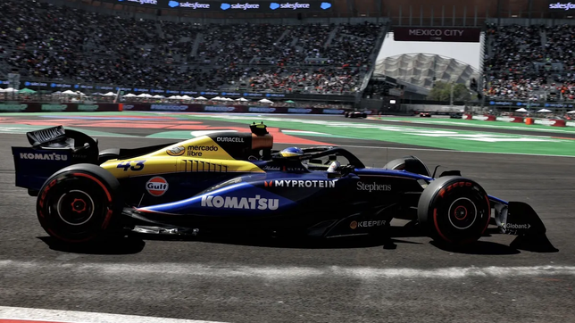 colapinto cerro la primera jornada de practica y ahora espera un buena clasificacion en mexico