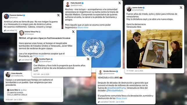 los dirigentes politicos platenses dividieron su opinion sobre venezuela y la captura de maduro