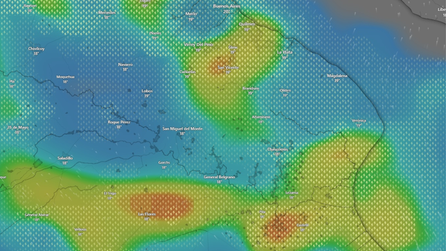 la plata esta bajo alerta amarillo y asi se acercan las tormentas a la ciudad