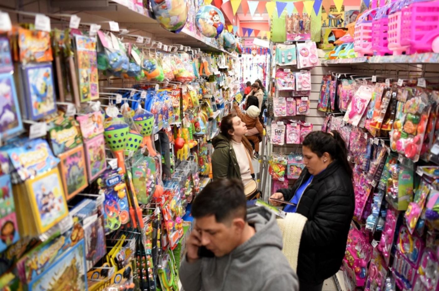 Jugueterías en la previa del día del niño