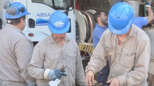 absa realiza obras en el bosque y podria faltar agua en un amplio sector de la plata