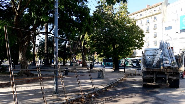 desde este jueves cierran la plaza san martin por las obras de remodelacion