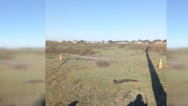 ¿que encontraron en el descampado donde estaba el cuerpo calcinado?