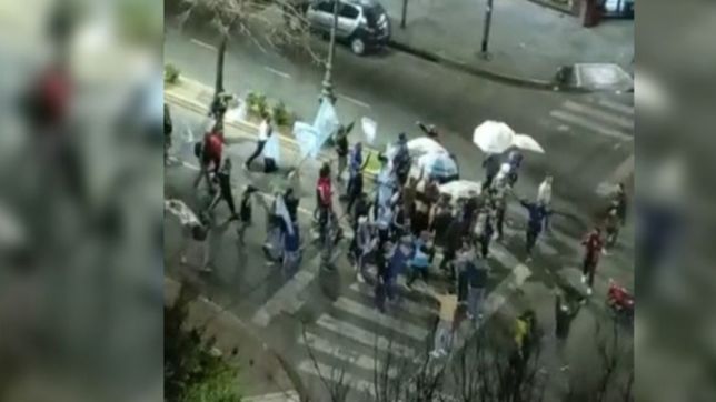 videos: asi fue la desconcentracion del acto del pata medina en la sede de la uocra
