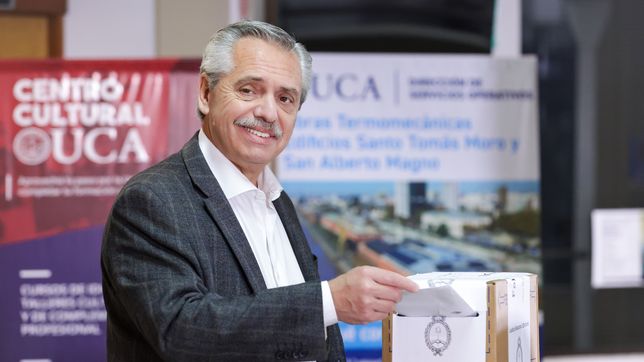 voto el presidente alberto fernandez: despues del 10 de diciembre seguire como ciudadano