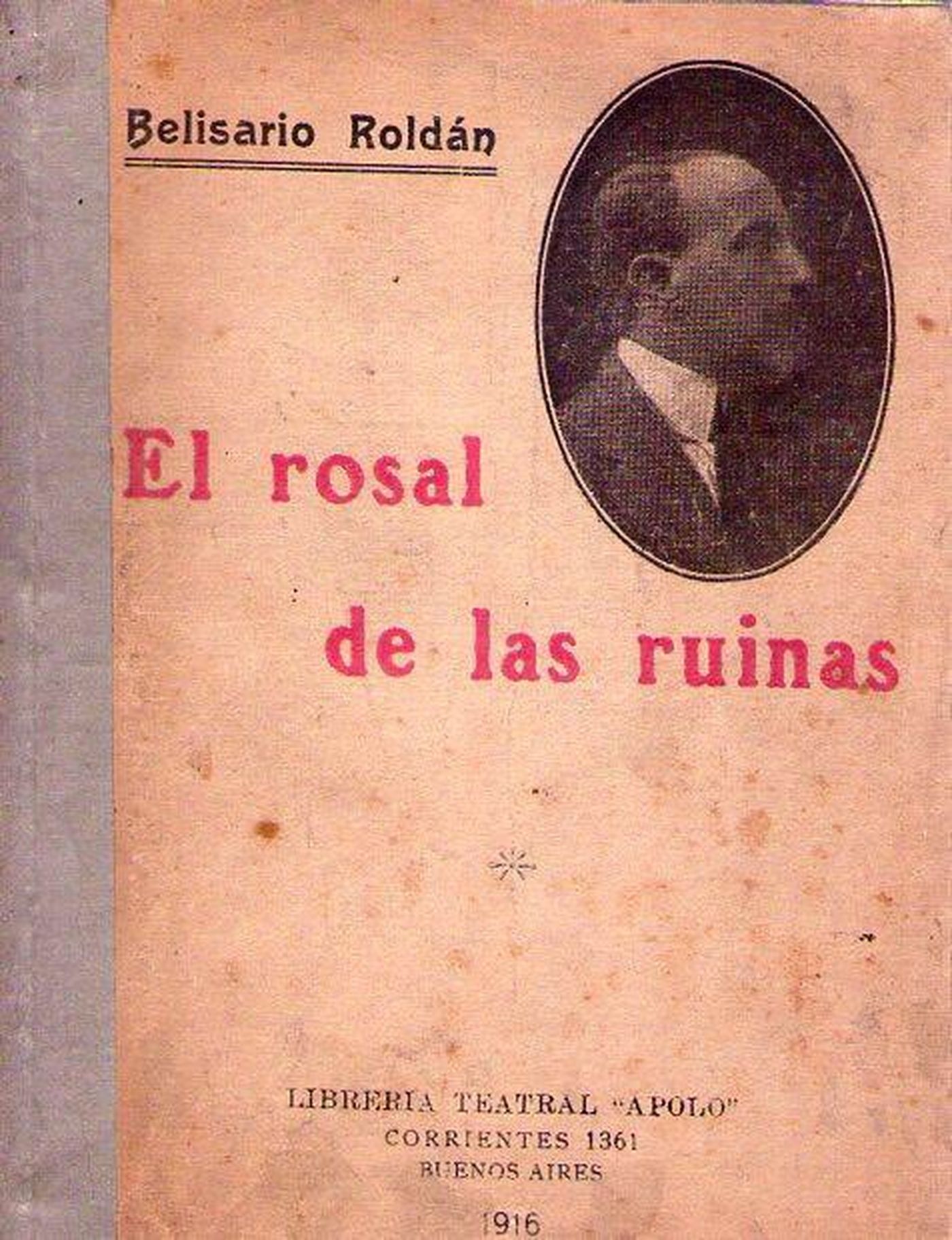 Portada de uno de los poemarios de Belisario Roldán. 