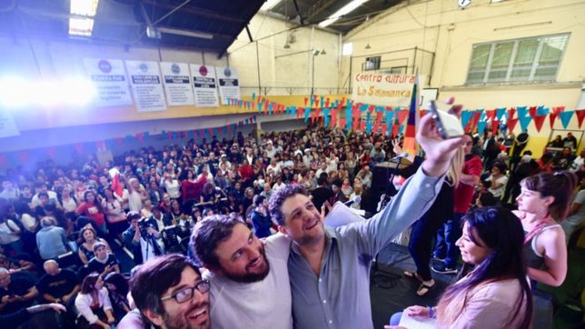 junto al exjuez platense luis arias, grabois se vistio de candidato en la plata