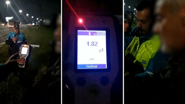 un conductor borracho atropello a un policia en medio de un control de transito que se hacia en la autopista un conductor borracho atropello a un policia en medio de un control de transito que se hacia en la autopista