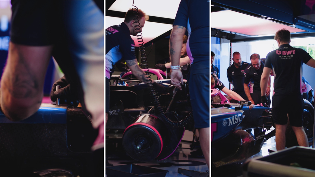 Así trabaja Alpine para reconstruir el auto de Franco Colapinto y llegar a la carrera de Imola