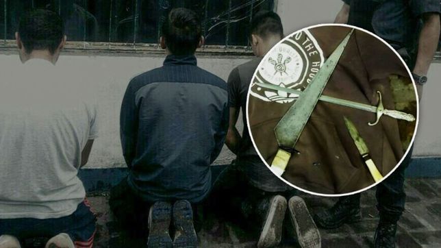 ataque samurai en villa elvira: quisieron entrar a robar a una casa armados con dagas