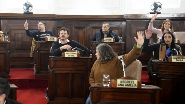 gritos y polemica en la sesion especial del concejo deliberante de la plata