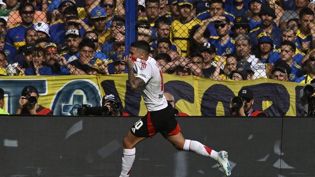 la perdida de ignacio miramon y la falta de reaccion de marcos rojo desembocaron en el gol de river a boca