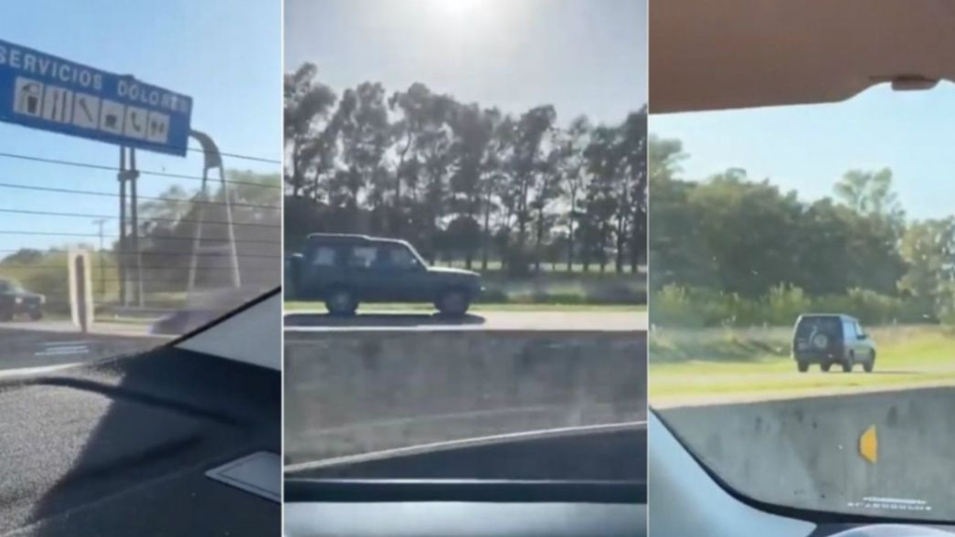 VIDEO: Manejó a contramano por la Ruta 2 para evitar el tránsito