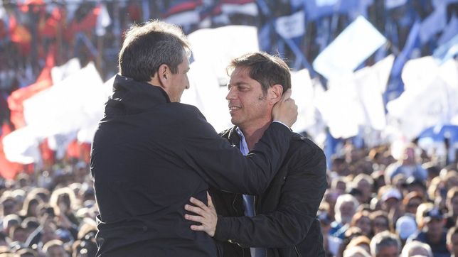 ante un estadio lleno, massa y kicillof cerraron la campana de union por la patria