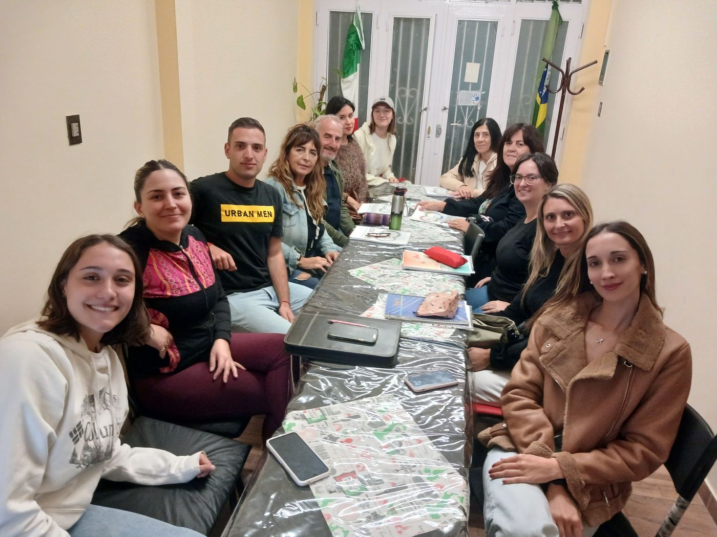 Uno de los cursos en Italgués, la escuela creada que combina la enseñanza del italiano y el portugués