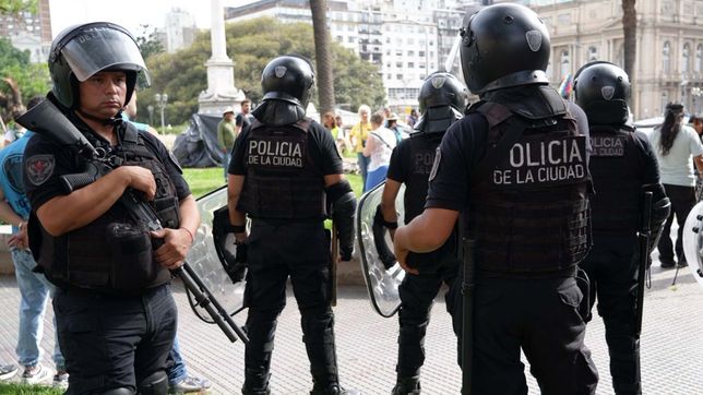 el gobierno aplicara el protocolo antipiquetes cuando se debata la reforma laboral en el senado