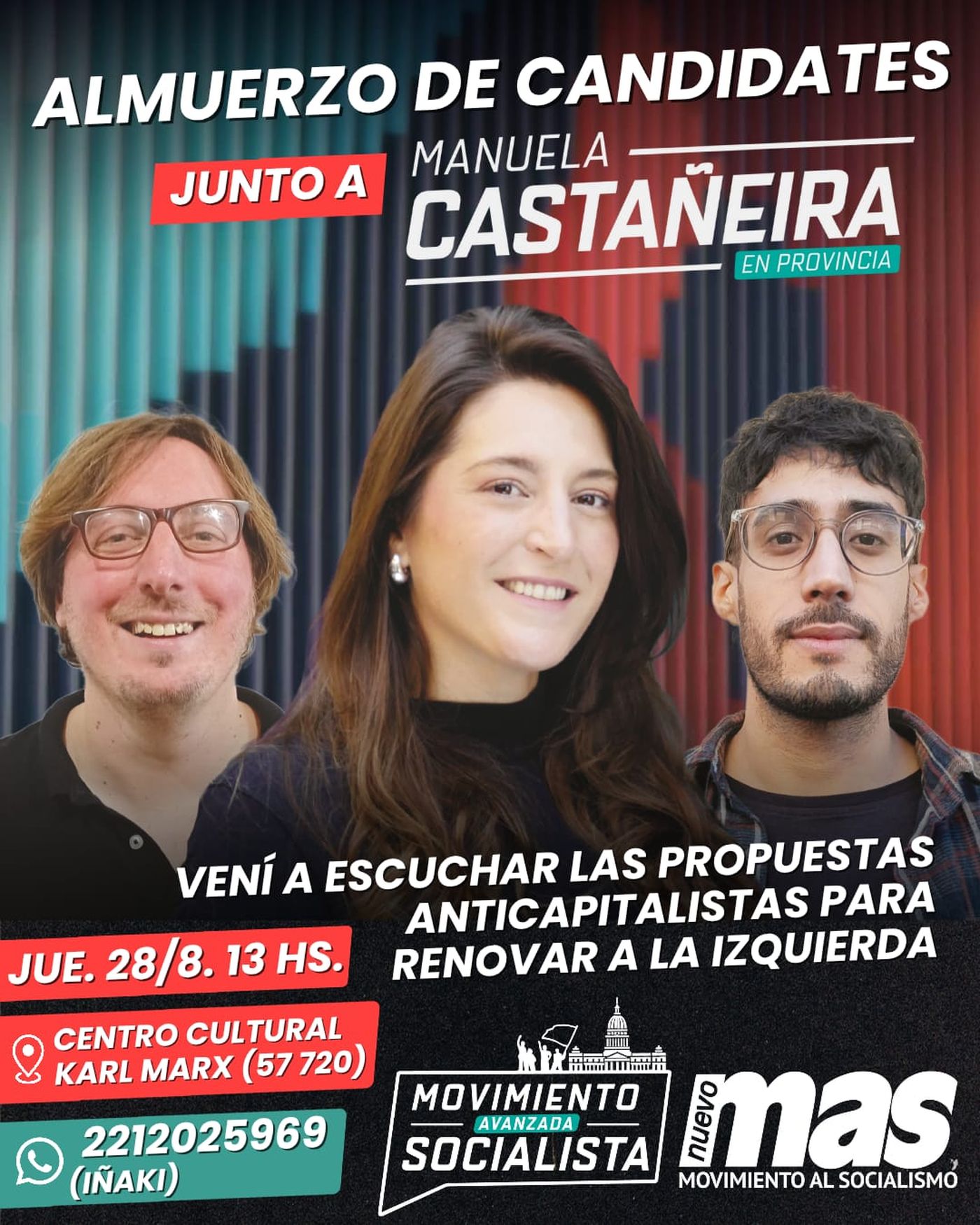 Manuela Casta&ntilde;eira llega a La Plata este jueves en el marco de la campa&ntilde;a para las elecciones 2025