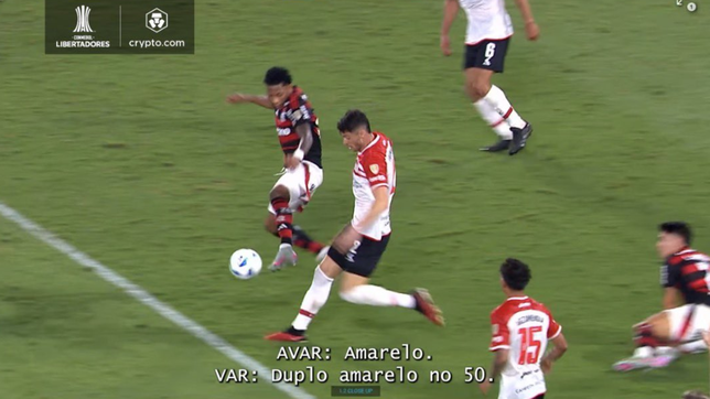 develan el audio del var que expone la erronea expulsion de plata y el penal no cobrado para flamengo