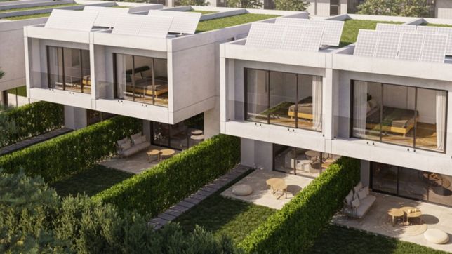 con paneles solares y mucho verde, asi seran las primeras casas de la cantera de gorina