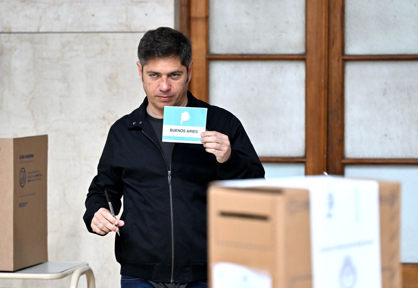 El voto de Axel Kicillof en las elecciones legislativas de este domingo El voto de Axel Kicillof en las elecciones legislativas de este domingo