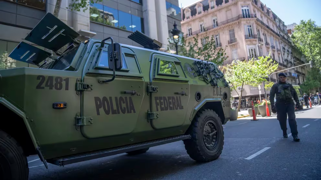 la policia federal argentina en alerta naranja por la escalada en medio oriente