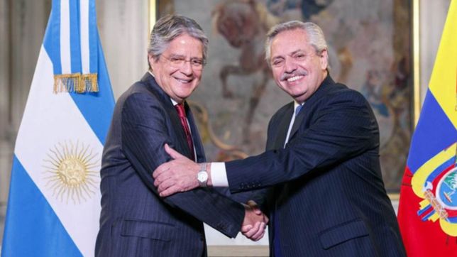 alberto fernandez con agenda internacional: recibio al presidente ecuatoriano