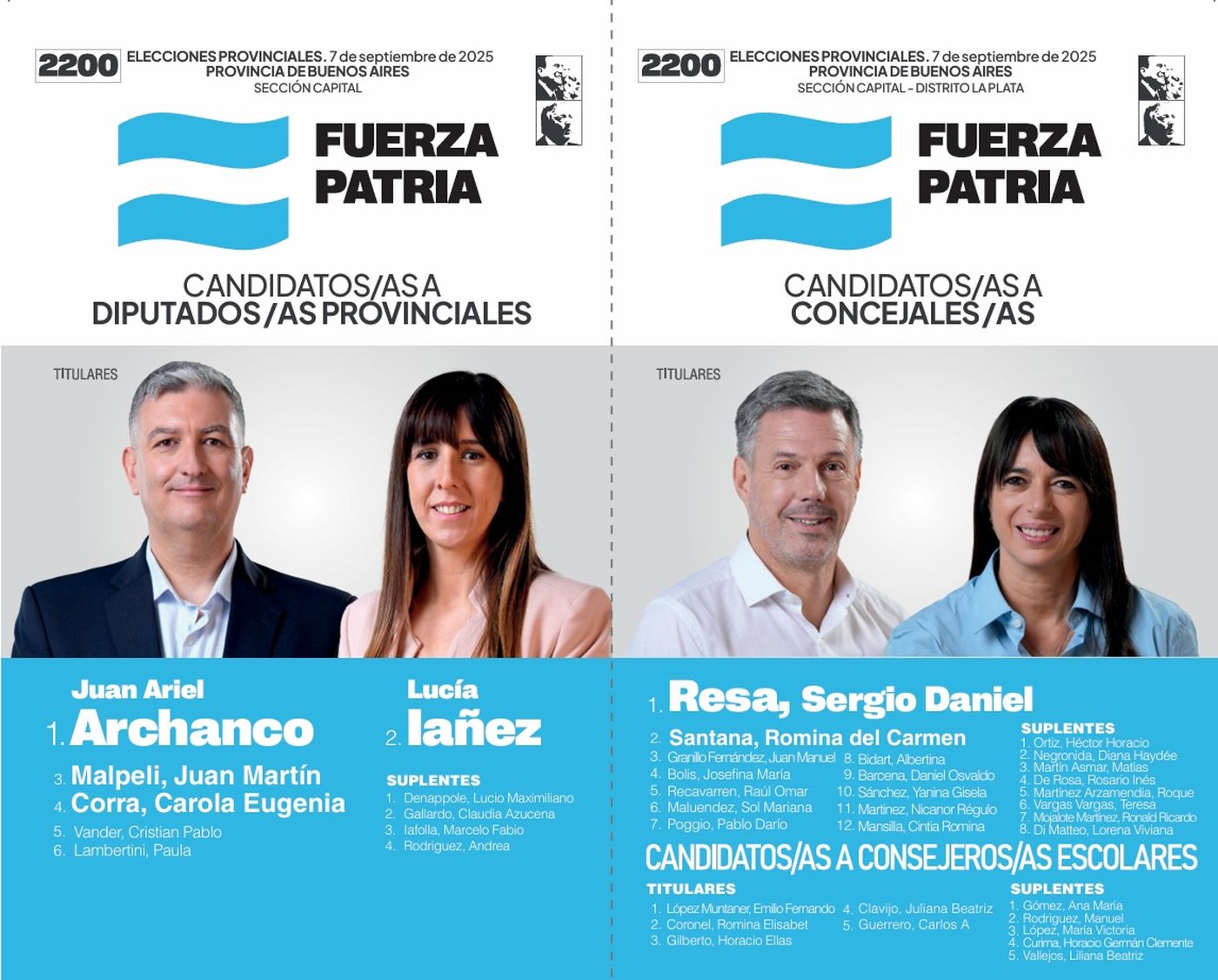 La boleta de Fuerza Patria La boleta de Fuerza Patria