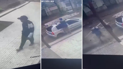 Le robaron una escalera que tenía en su auto y quiere recuperarla porque la usa para trabajar