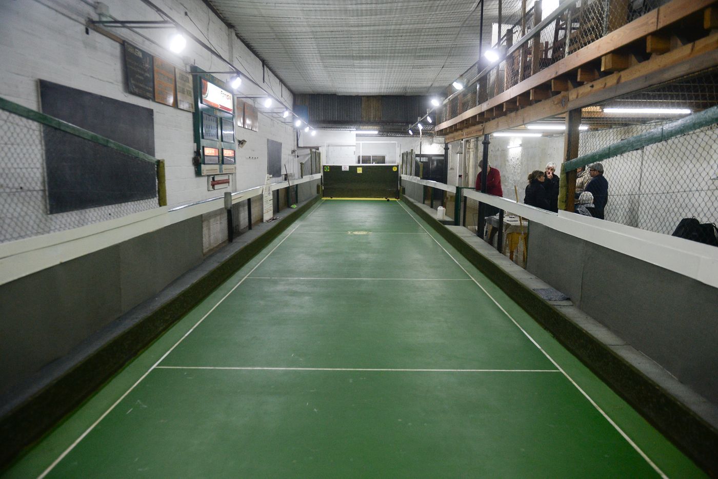 la cancha de bochas del Club Circunvalación, una de las que sobrevive
