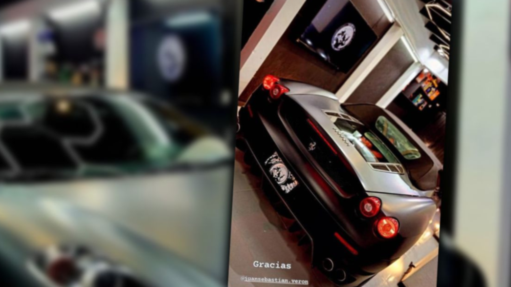 Verón mostró su nueva Ferrari en redes, sorprendió a todos y se convirtió en tendencia