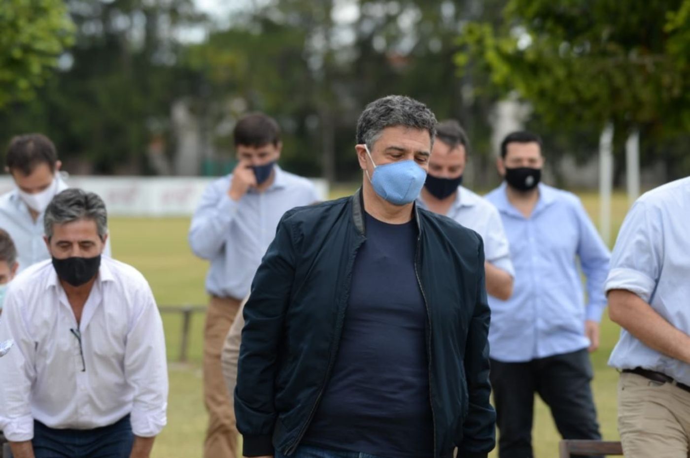 almuerzo de intendentes de Juntos por el Cambio Julio Garro en el club San Luis - almuerzo de intendentes de Juntos por el Cambio en el club San Luis de La Plata Jorge Macri